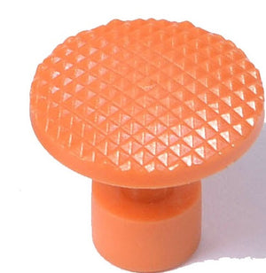 Orange Checkered Quarter Sized Glue Tabs (27 mm)