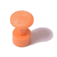 Orange Checkered Dime Sized Glue Tabs (16 mm)