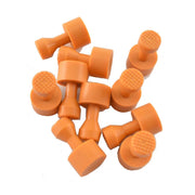 Orange Checkered Micro-Mini (9 mm) Sized Glue Tabs