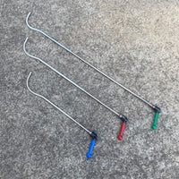 The Angel Rods Ratchet Handle Set has a blade tip and shave that's very similar to the original Dent Angel, but the Polished Stainless Steel and long slow bent curve are similar to the geometry of the Reaper Rods! 