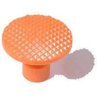 Orange Checkered Half Dollar Sized Glue Tabs (32 mm)
